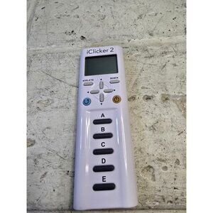 iClicker 2 Student Remote Classroom Response Control Multiple Choice Tested